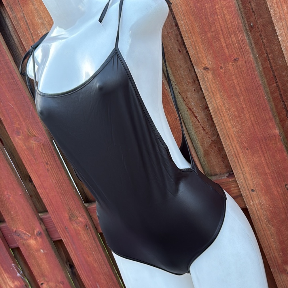 SHEIN Black Strappy Bodysuit Size S